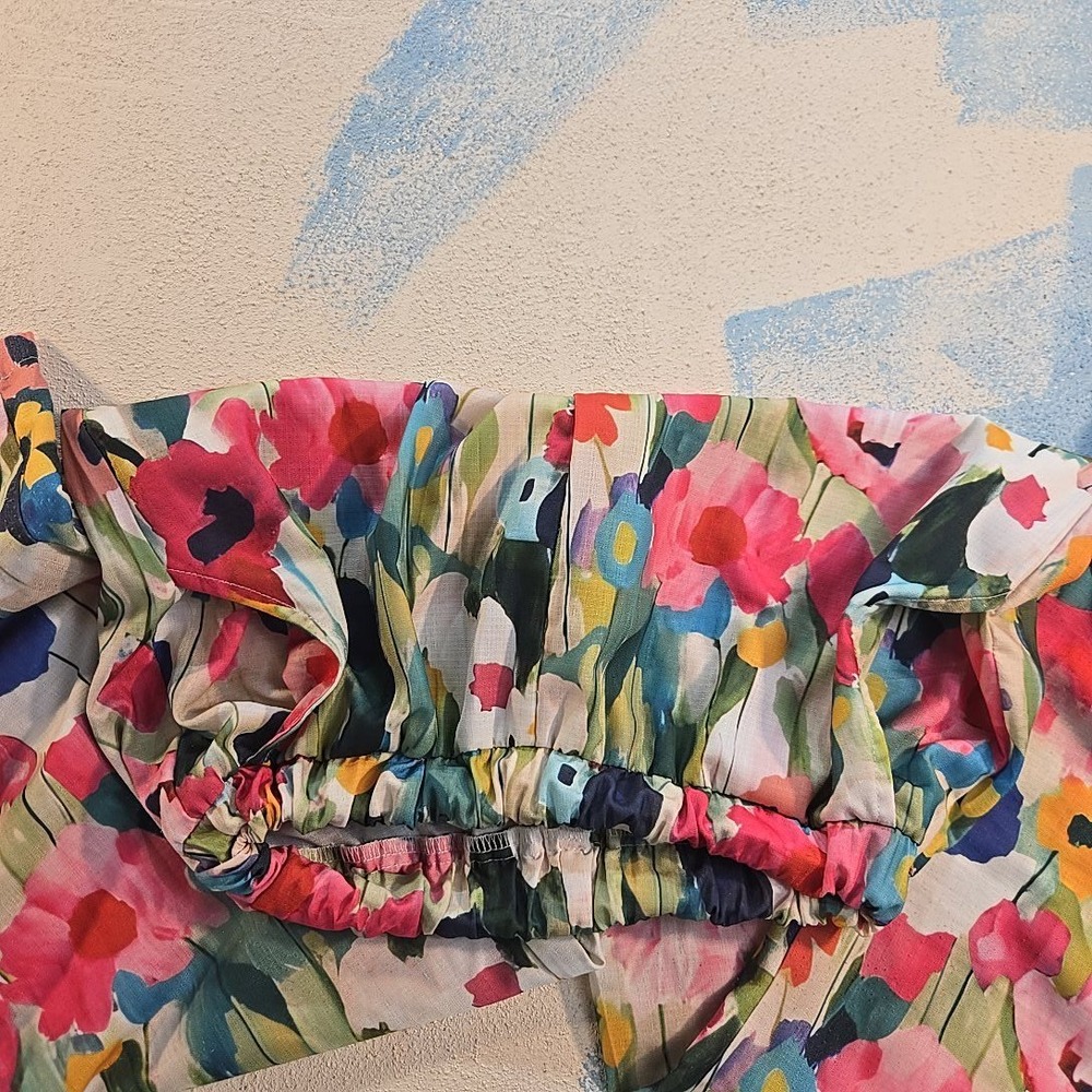 Women's Floral Print Polyester Boho Lounge Pants Stretch Waist Sleepwear Size S‎ - Picture 10 of 10